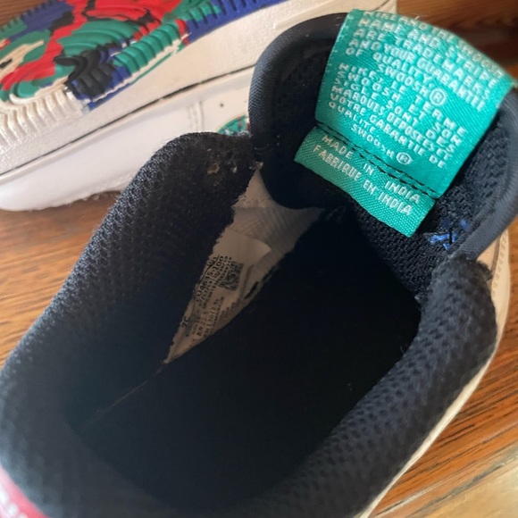 Nike Air Force 1 Low GS 'Crayon White Multi' Sz 7C - Picture 10 of 10